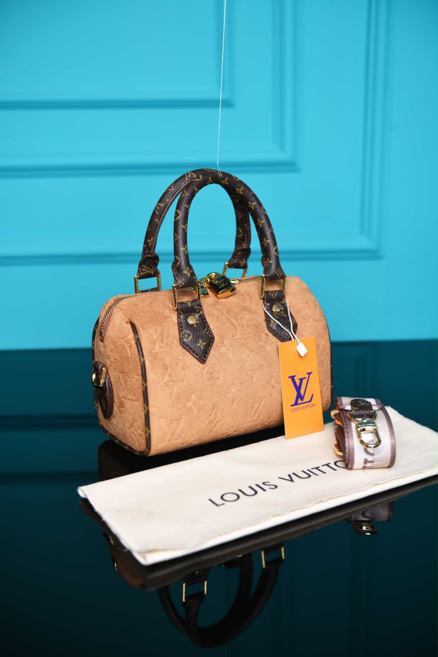 LVS- Speedy 25 Bag Suede