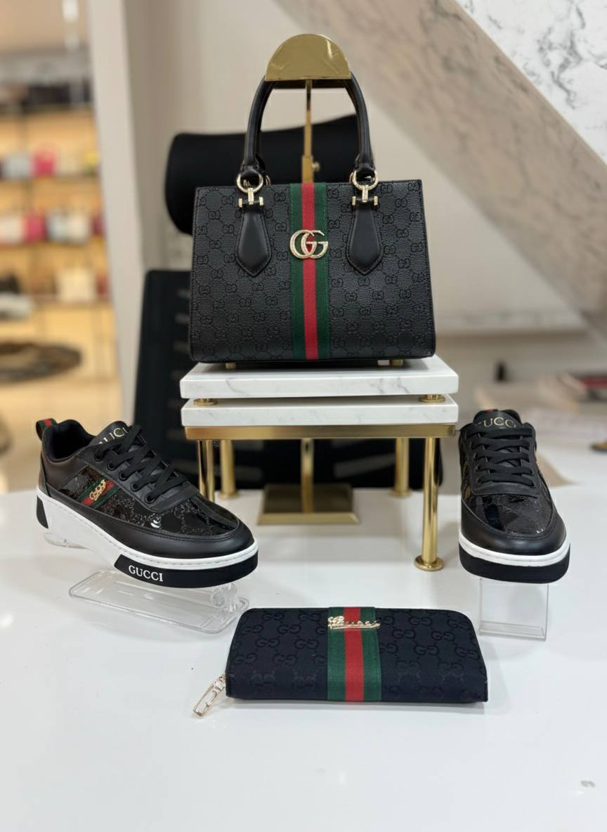 GG-Tasche – Schuhe und Geldbörse