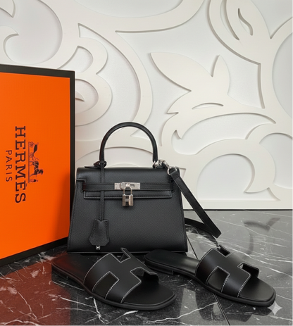 Kelly 22 Tasche und Pantoffel-Set