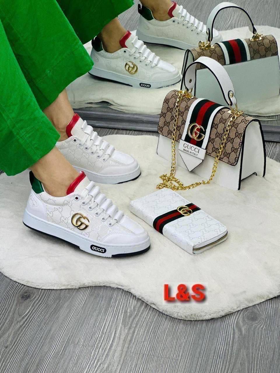 GG Tasche, Schuhe und Geldbörse