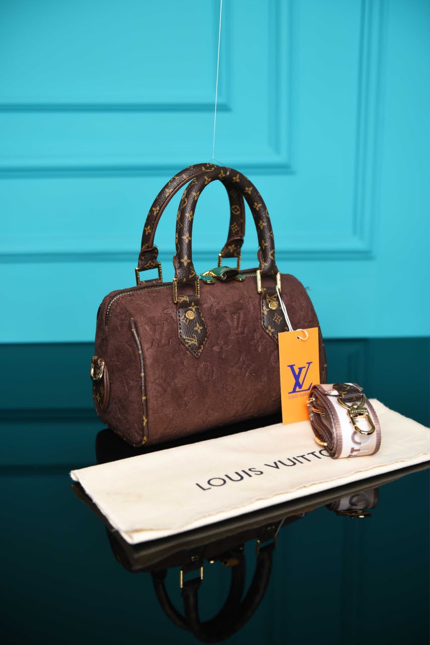 LVS- Speedy 25 Bag Suede