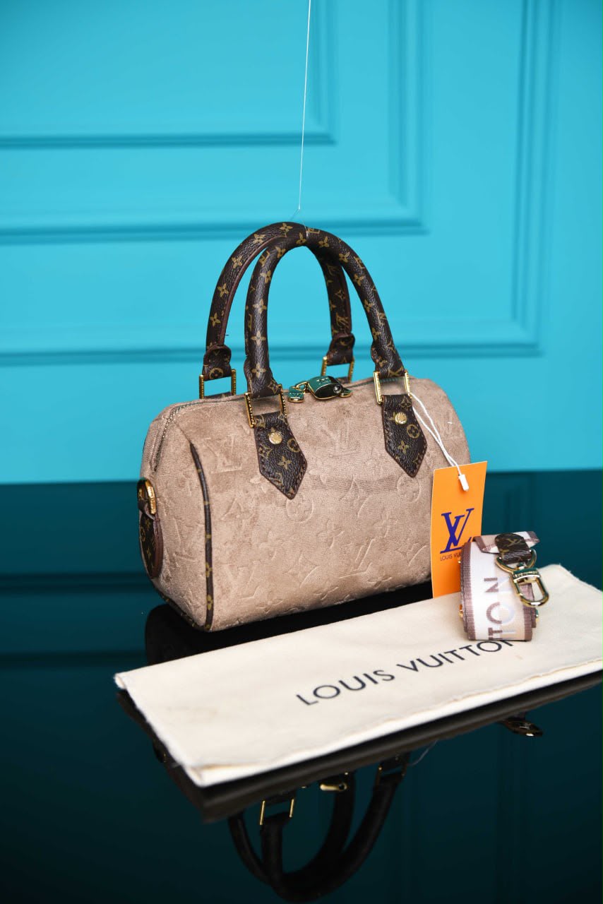 LVS- Speedy 25 Bag Suede