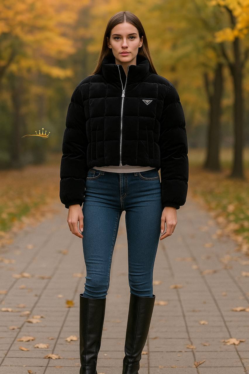 Jacke aus importiertem mattem Stoff