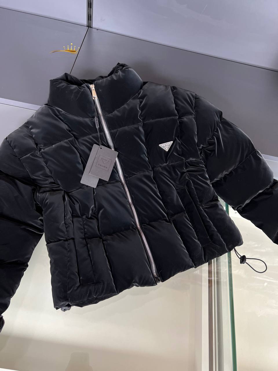 Jacke aus importiertem mattem Stoff