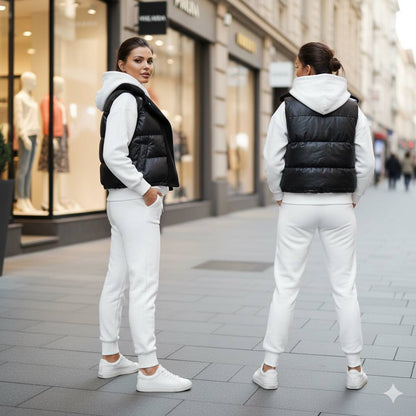 Stoff: Importierter 3-Faden-Fleece-gefütterter 3-teiliger Sportanzug