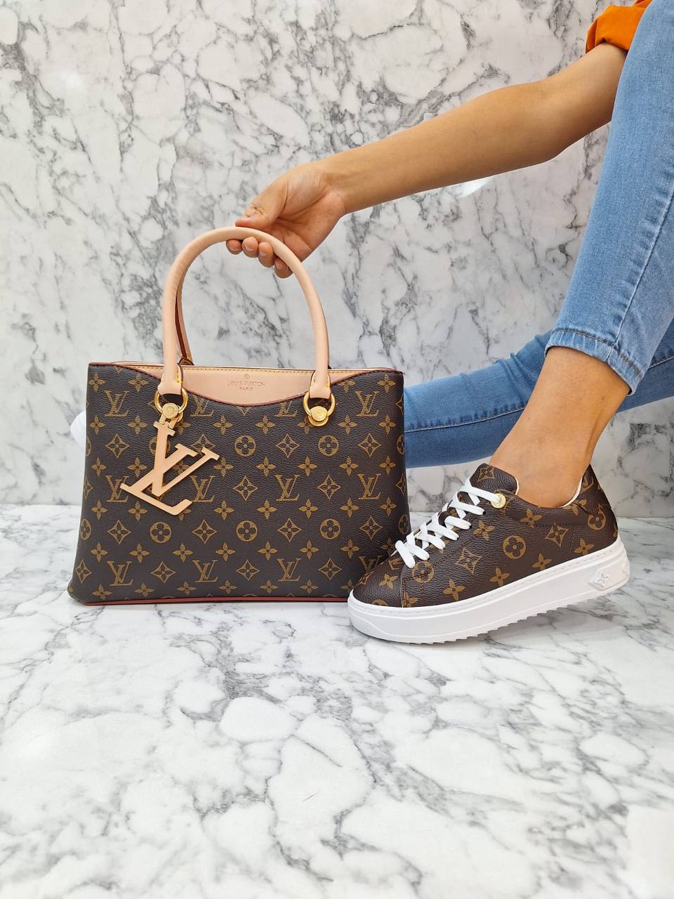 L.V. Taschen-Schuh-Set