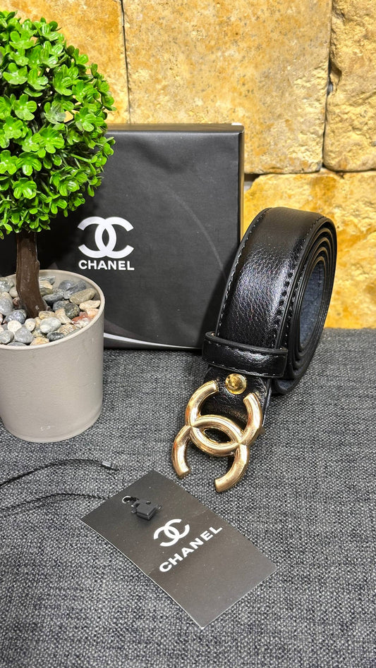 CHNL Ledergürtel – Schwarz
