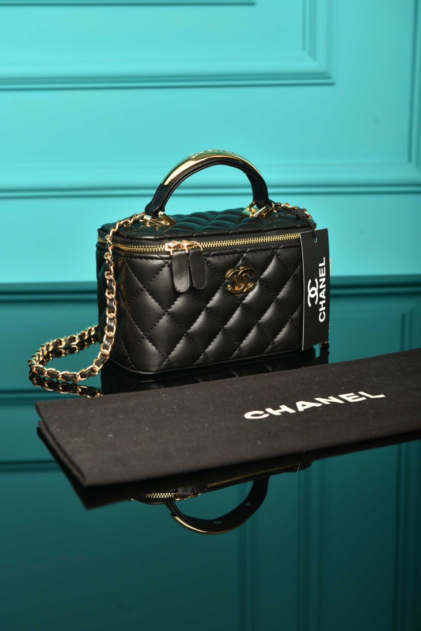 CHL- Kosmetiktasche aus gestepptem Lammleder