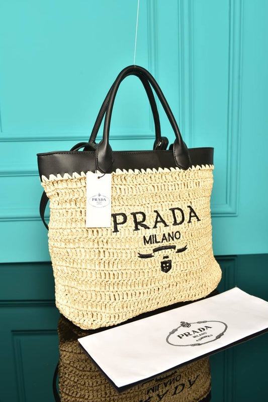 PRD – Gehäkelte Tasche mit Leder