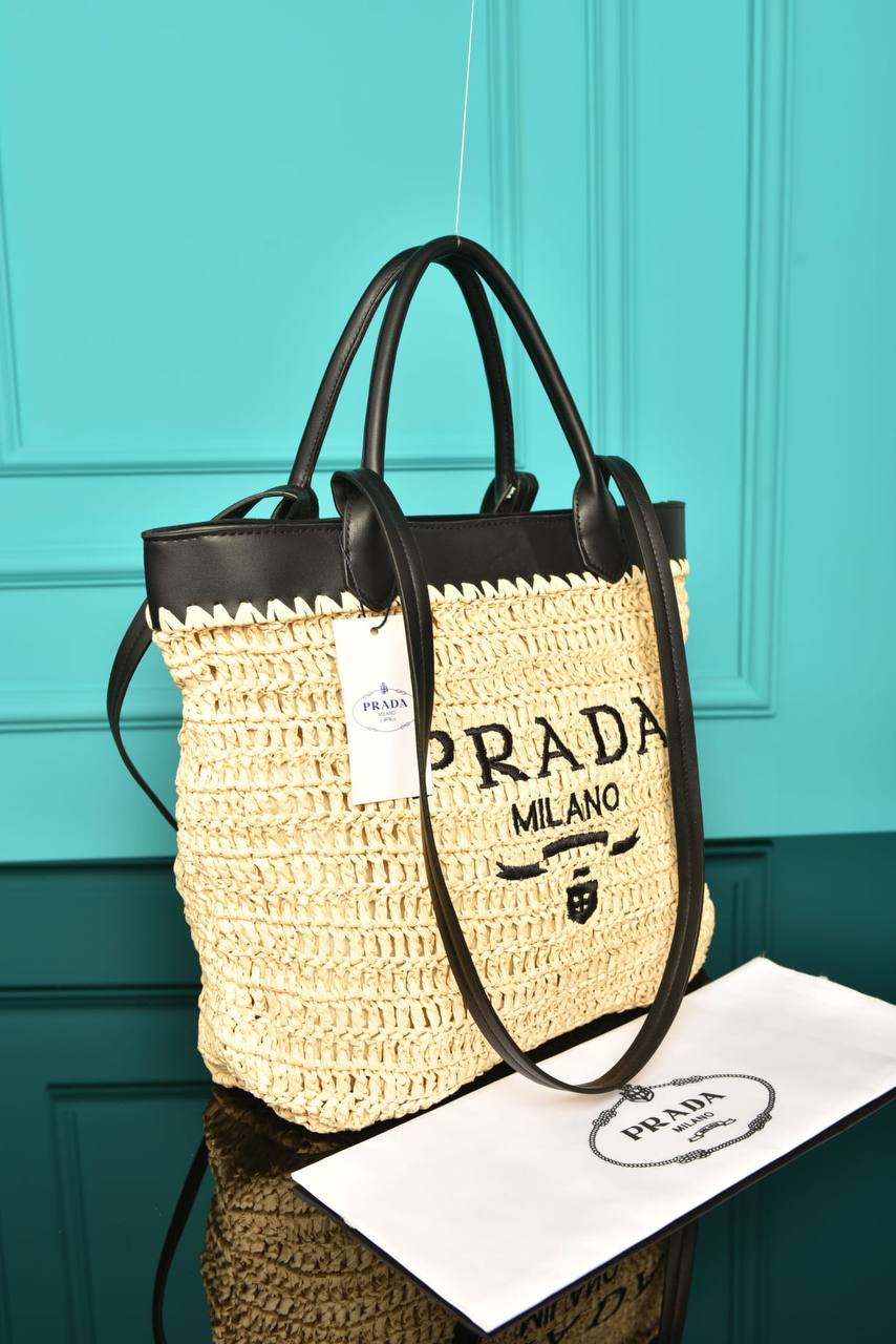PRD – Gehäkelte Tasche mit Leder
